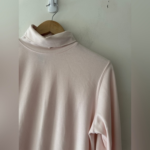L.L. Bean Light Pink Turtleneck Long Sleeve - Picture 2 of 4